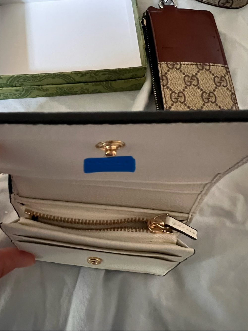 Fashion fun Brown & Cream Monogram Card wallet and card holder Duo - Picture 4 of 4